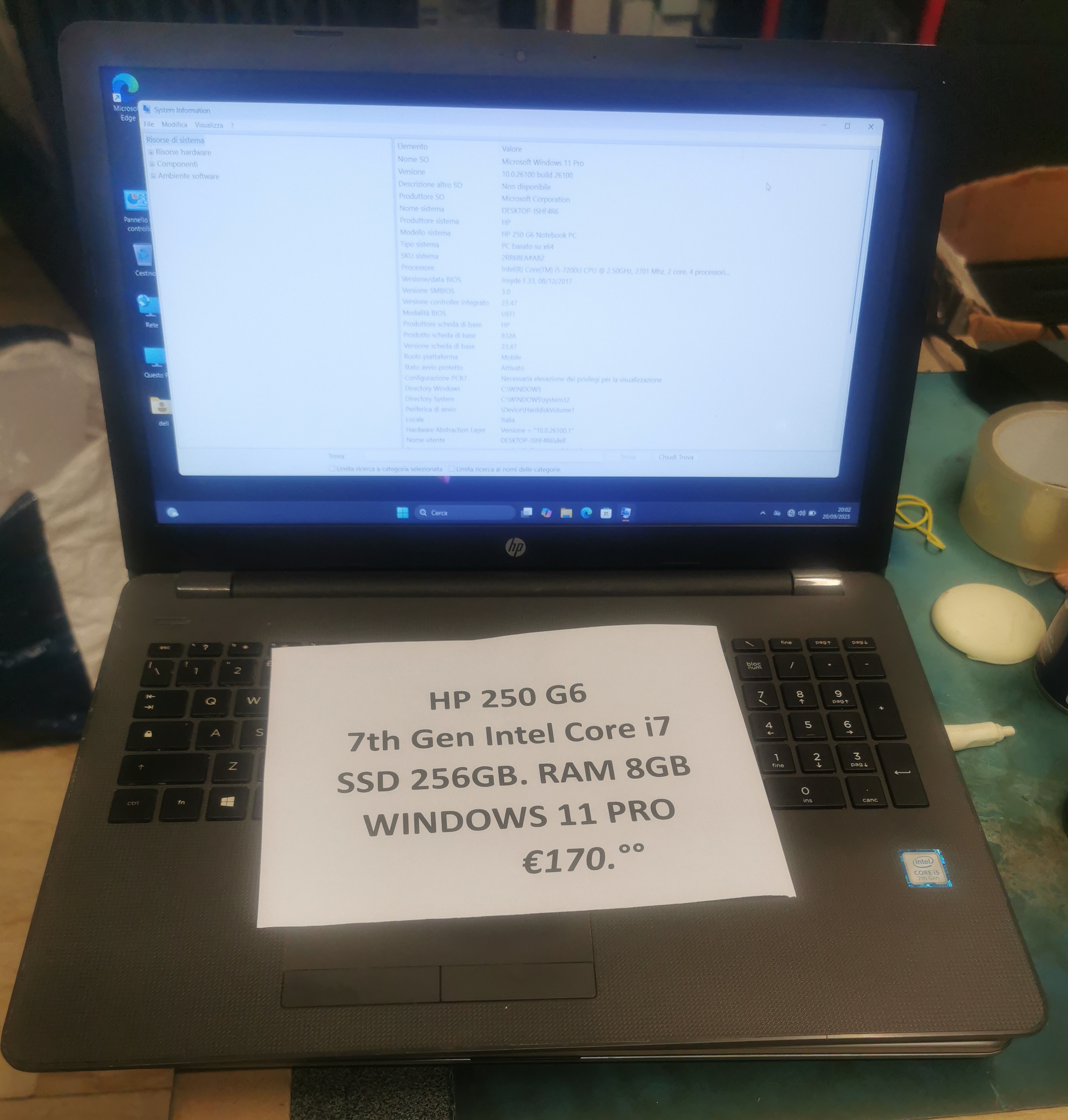 Immagine HP 250 G6 (Uploaded 20.09.2025)